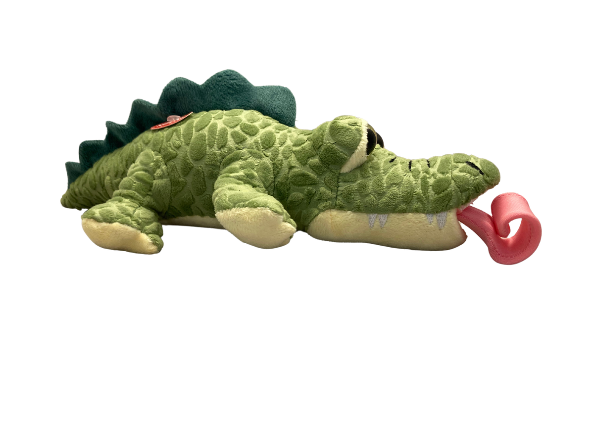 Stuffed Alligator with a Crazy Stick Out Tongue and Sound