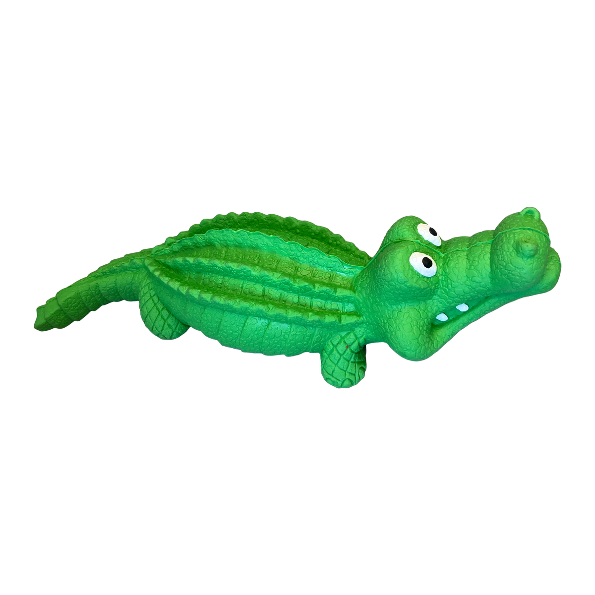 Rubber alligator hot sale dog toy