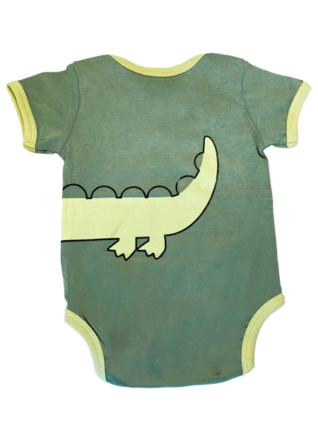 Infant Gator Bodysuit Onesie - 3 sizes 6 MO, 9 MO, and 12 MO