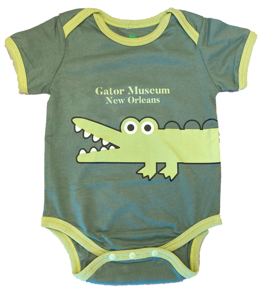 Infant Gator Bodysuit Onesie - 3 sizes 6 MO, 9 MO, and 12 MO