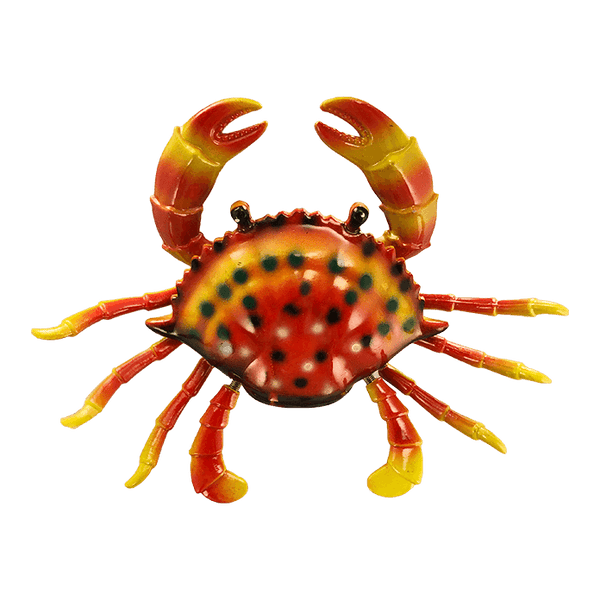 orange shaking crab magnet ornament