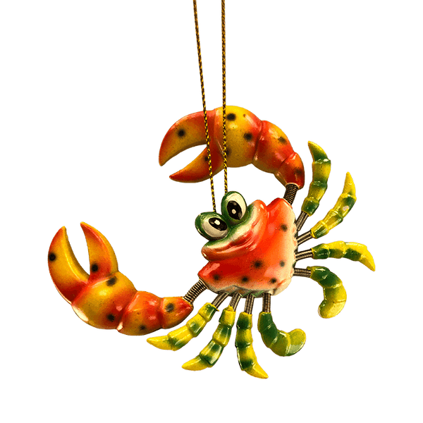 crab bobble magnet ornament