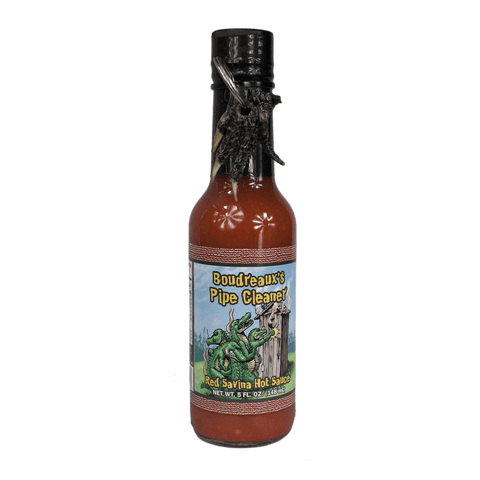 Boudreaux's Pipe Cleaner Red Savina Hot Sauce 5 oz.