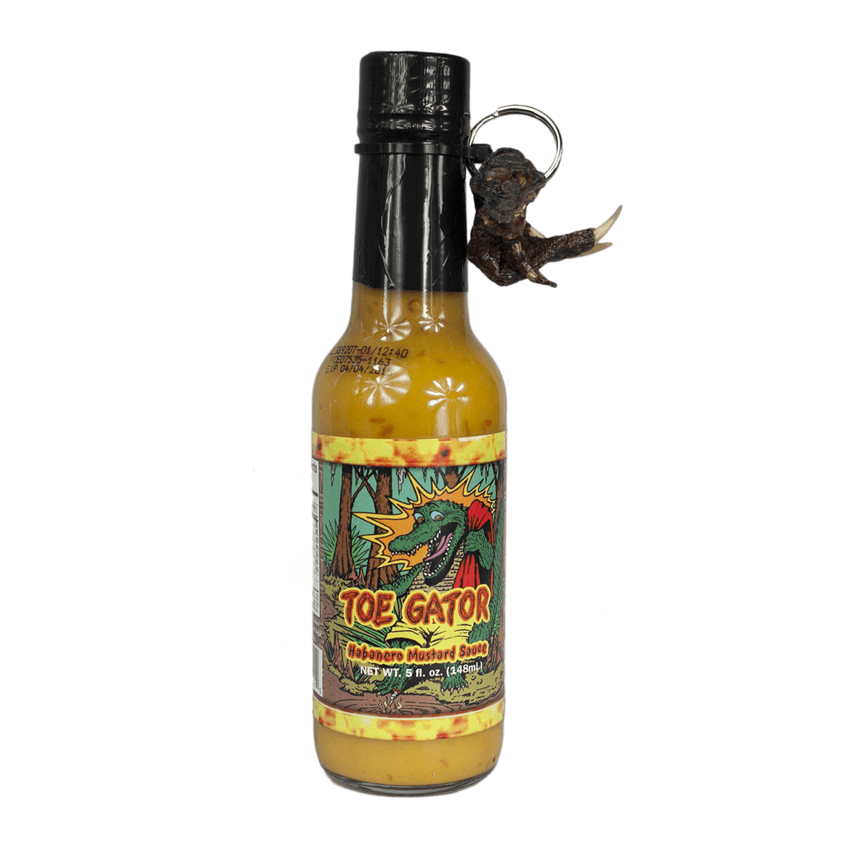 Toe Gator Hot Sauce with FREE Alligator Claw Key Chain Paw Bayou Swamp  Louisiana