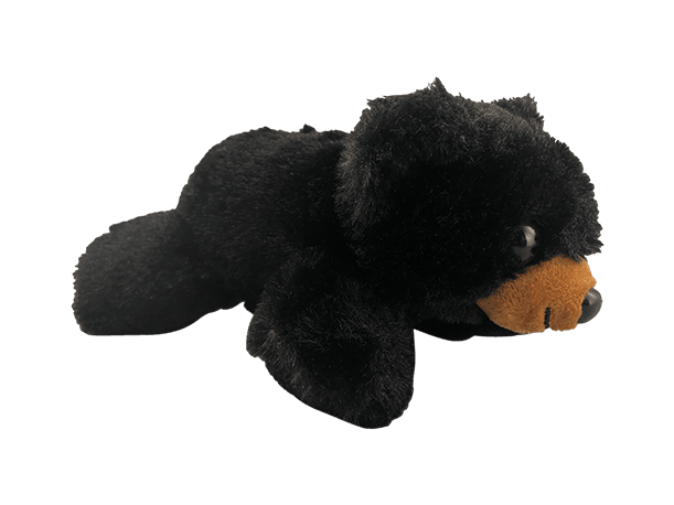 Hug-Ems Black Bear Plush | Alligator King | Plush Bear Toys
