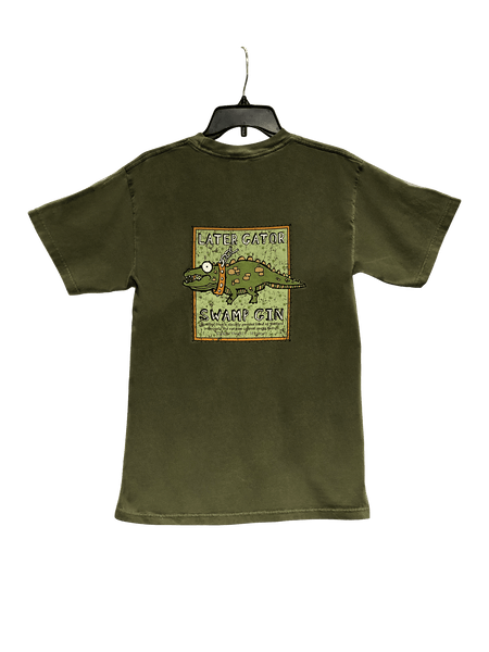 Only a few of these shirts left! -Red and Green - Later Gator Swamp Gin T-Shirt (Adult)