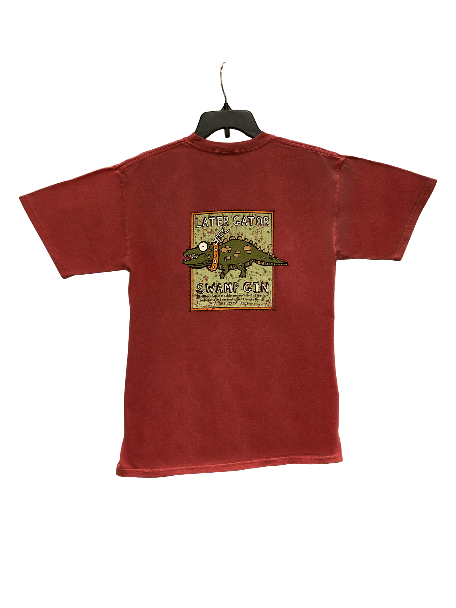 Only a few of these shirts left! -Red and Green - Later Gator Swamp Gin T-Shirt (Adult)