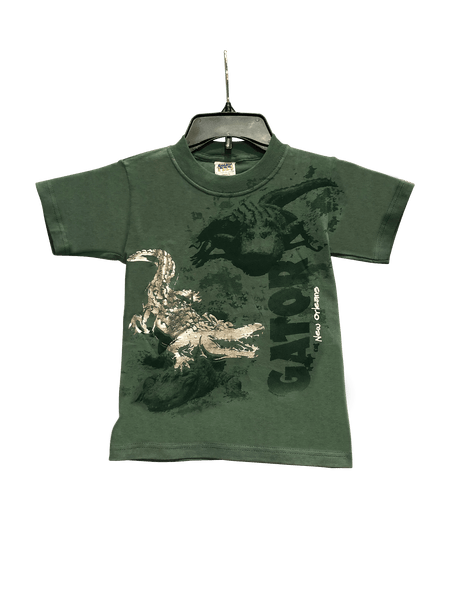 Silver Alligators T-Shirt (Youth) - Two colors - great shirts, limited sizes in green and brown