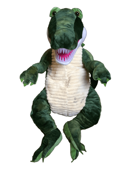 Realistic Huggable Alligator Backpack w/ Teeth
