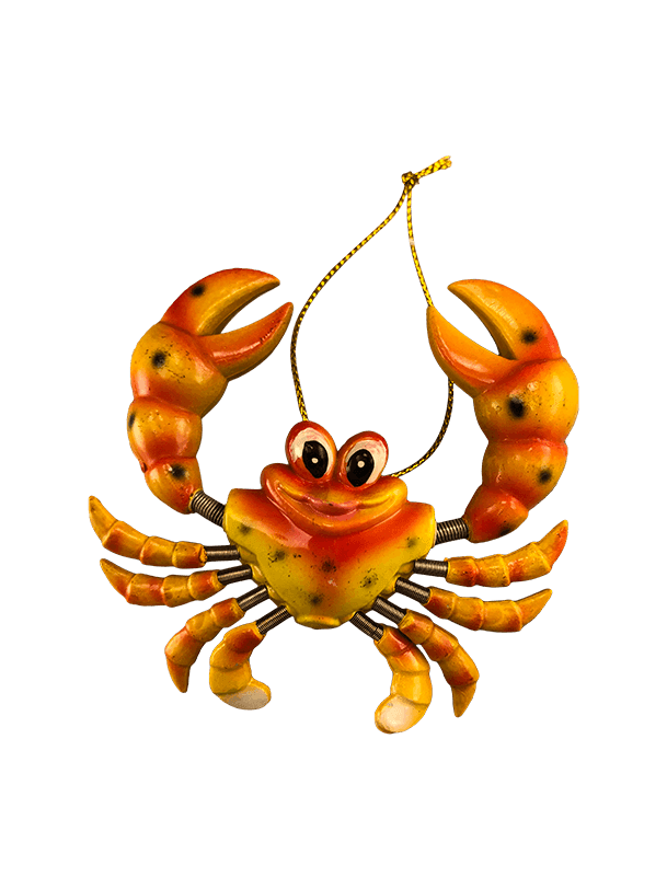 Cute Crab Bobble Ornament/Magnet | Alligator King | Alligator Gifts