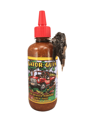 Gator Guts Fire-Roasted Habanero Garlic Sauce 12 oz.
