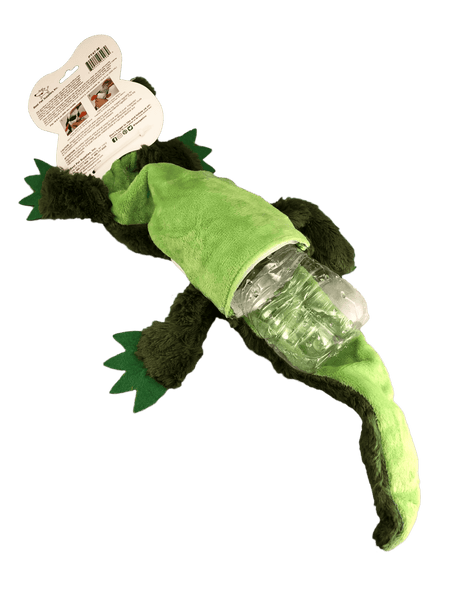 green alligator dog toy
