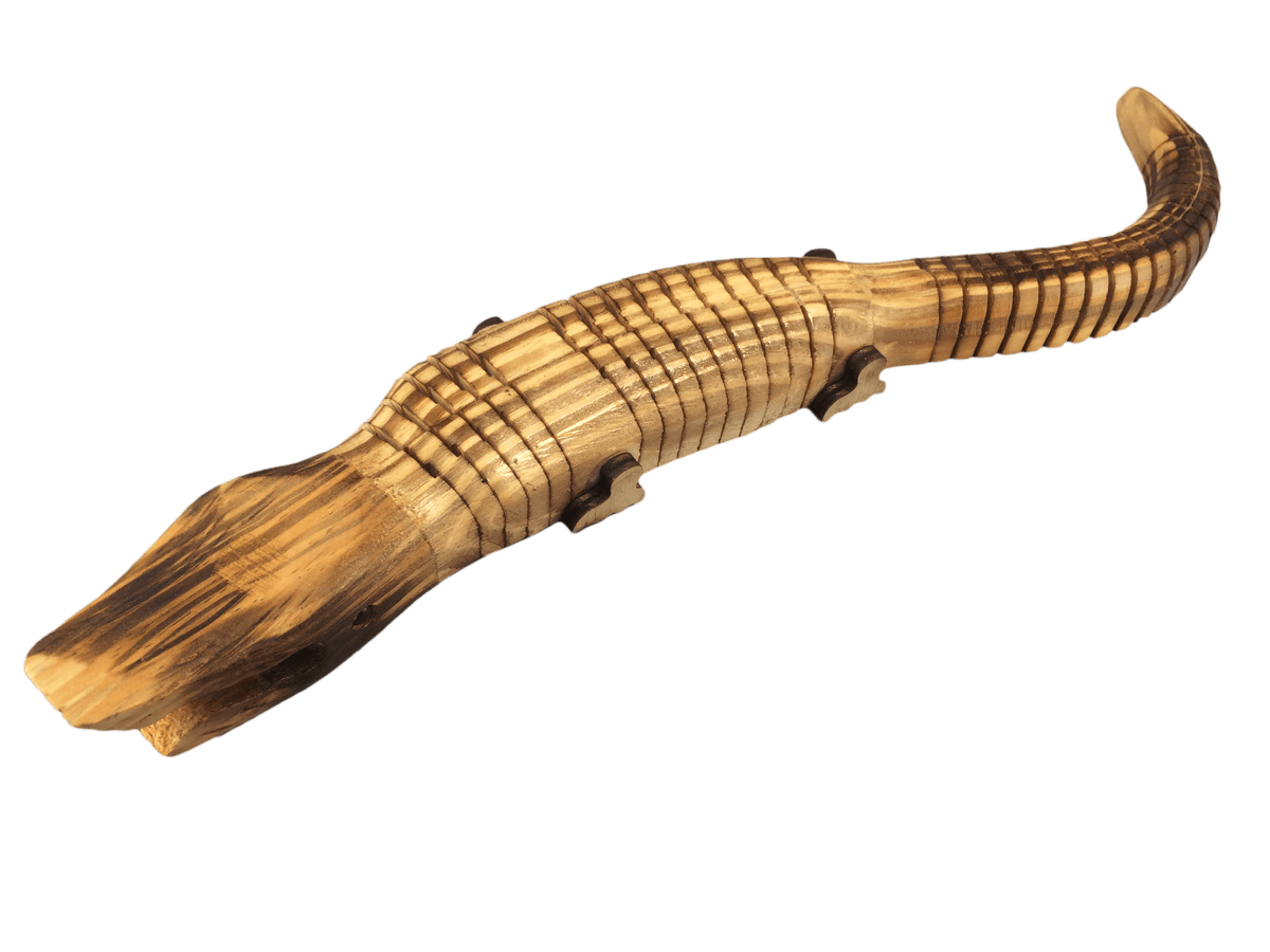 Wooden hot sale crocodile toy