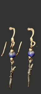 Sterling Silver Gator Dangle Earrings
