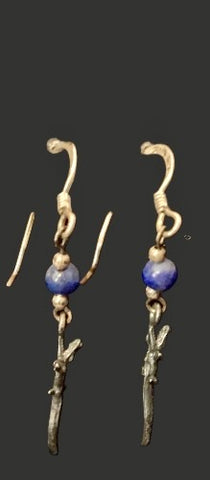 Sterling Silver Gator Dangle Earrings