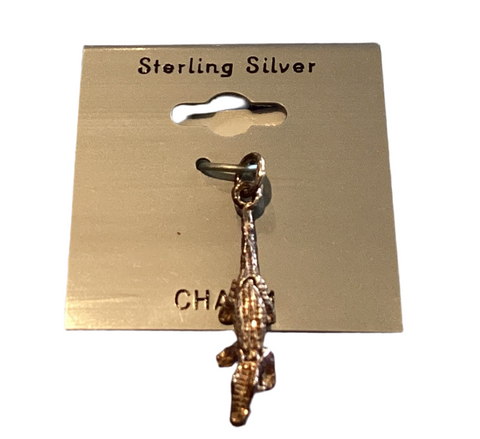 Sterling Silver Gator Charm