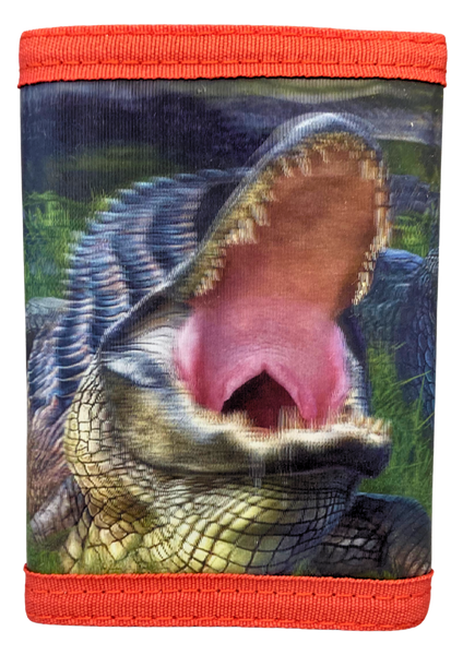 3D Gator Bog Velcro Wallet