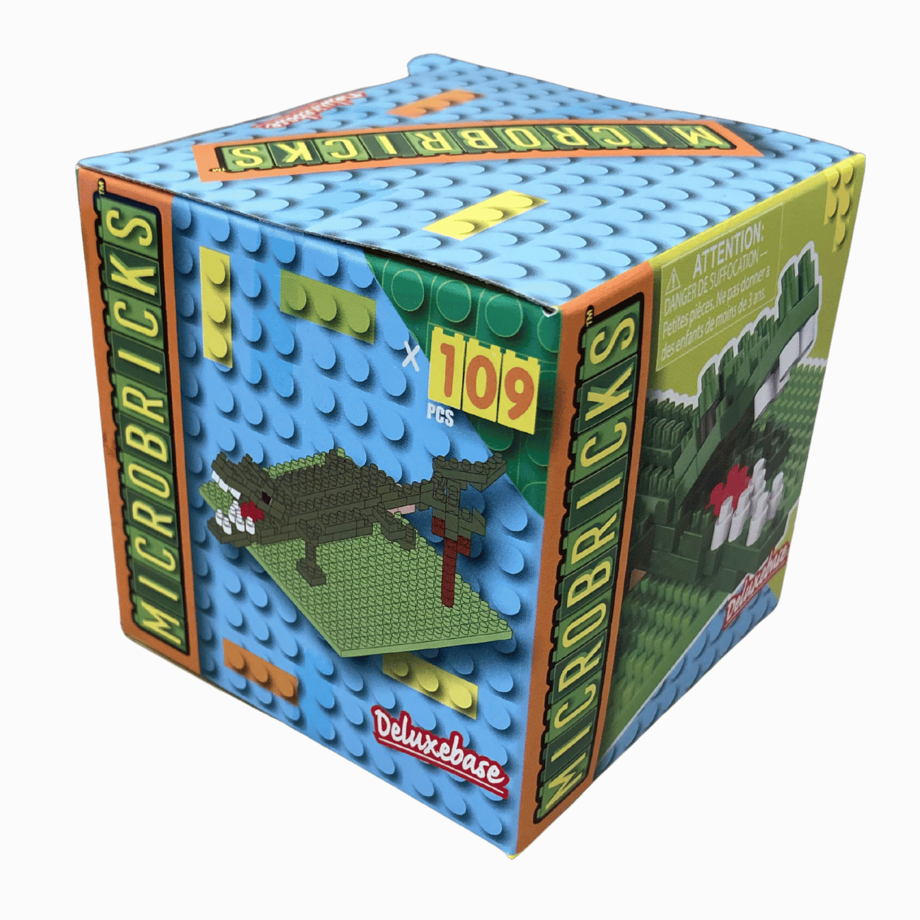Larger size 109 piece Microbrick Alligator