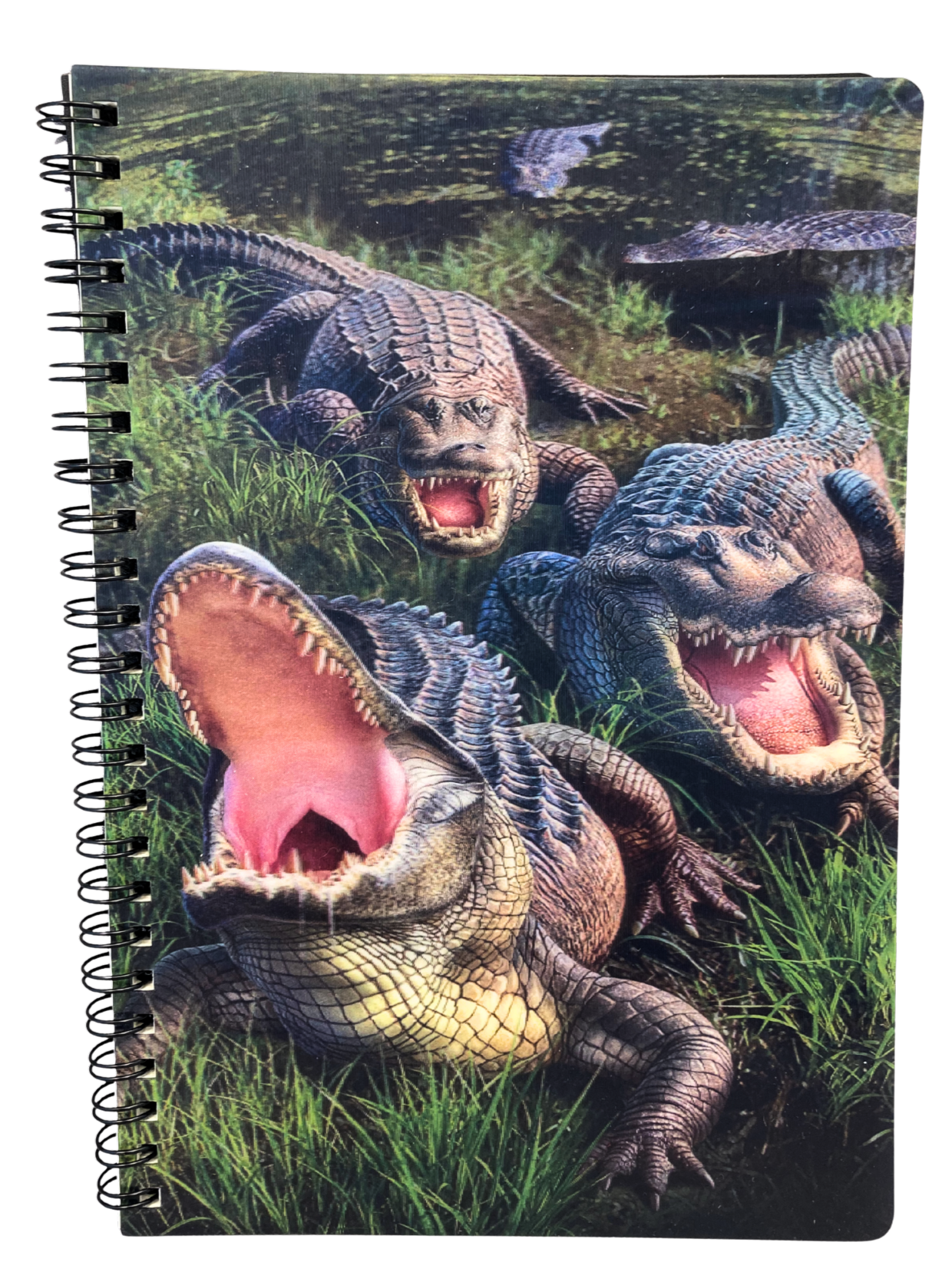 3D Gator Bog Spiral Notebook (8x5.5in)