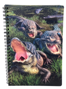 3D Gator Bog Spiral Notebook (8x5.5in)