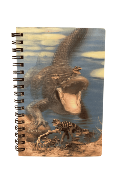 3D Baby Gators Spiraled Notebook (4x6in)