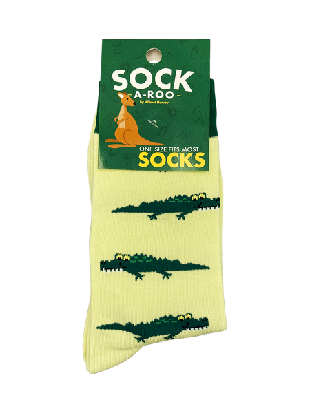 Green on green gator socks