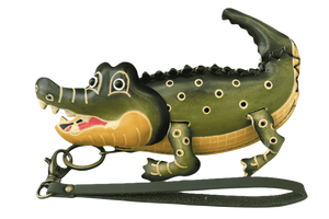 Leather Alligator Coin Purse Wristlet | Alligator King | Alligator