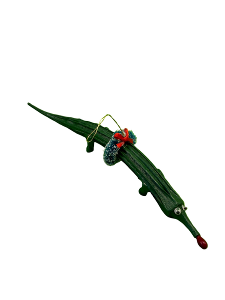 Gator Okra Ornaments - a true Louisiana craft masterpiece!
