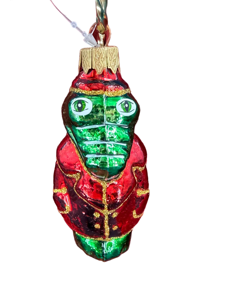 Alligator in a Red Jacket Ornament