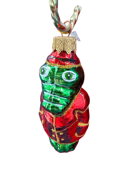 Alligator in a Red Jacket Ornament