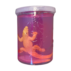 Alligator Toy in Colorful Slimy Putty