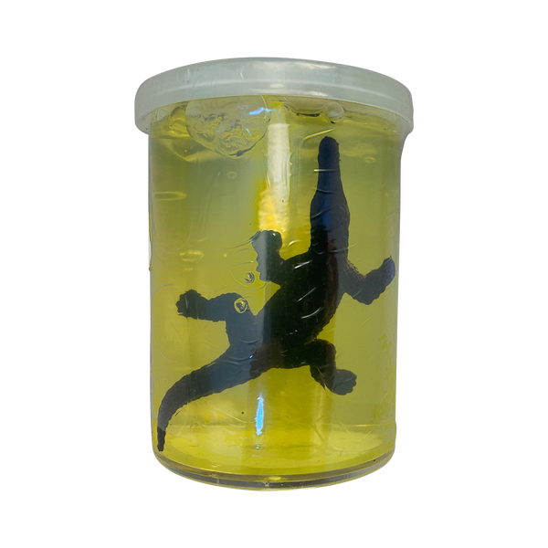 Alligator Toy in Colorful Slimy Putty