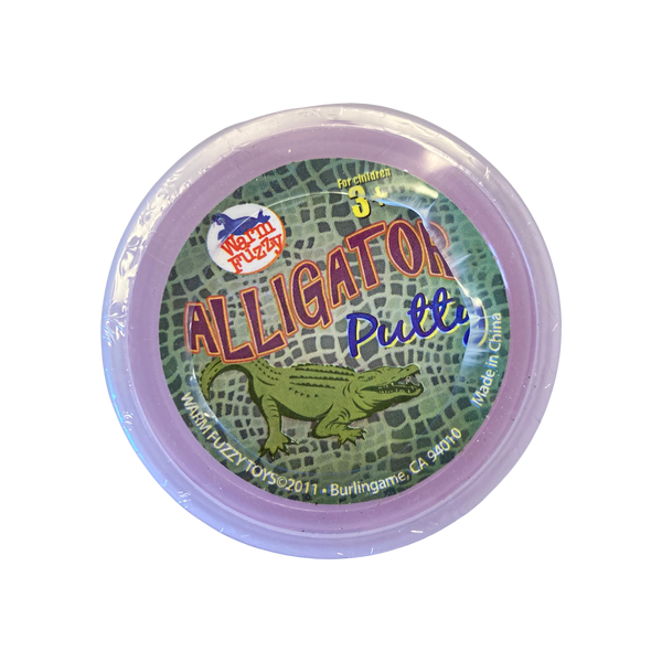 Alligator Toy in Colorful Slimy Putty