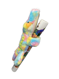 Candy Palz - Green, White, Rainbow Plush with Candy Tube