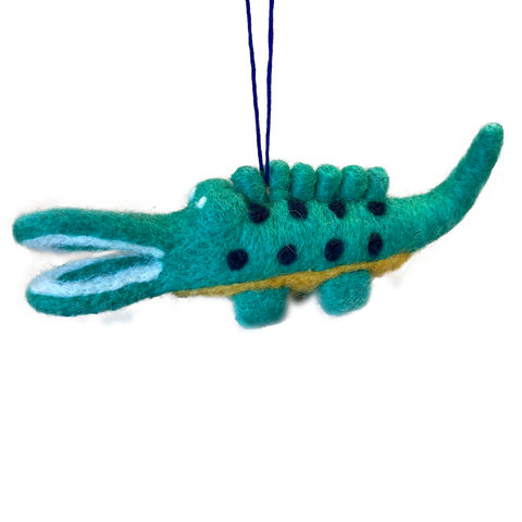 Felt Alligator Ornament