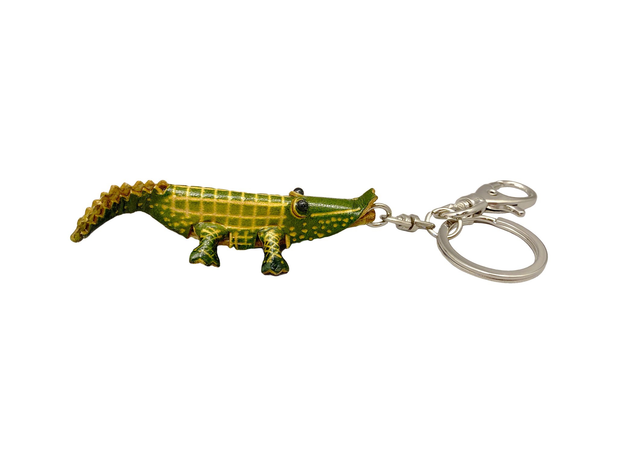 Leather Keychain and Clip - Vertical Gator – Alligator King
