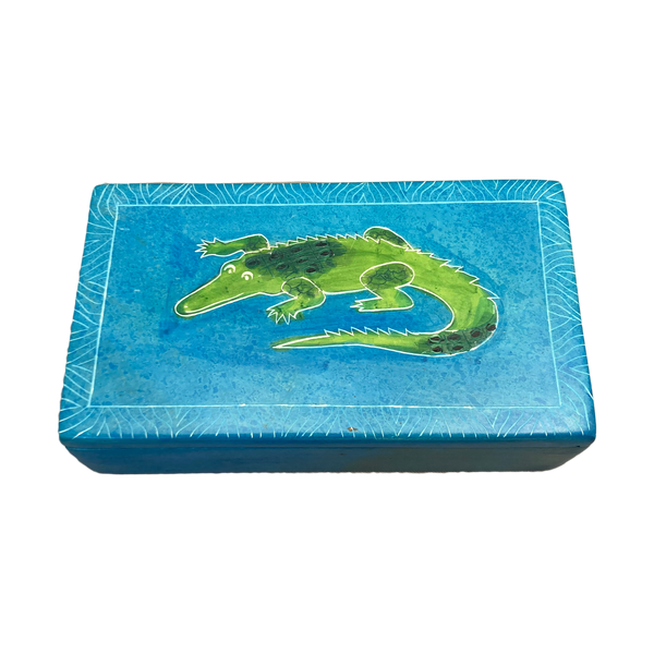 Hand-carved Soapstone Box Large (3"x5")