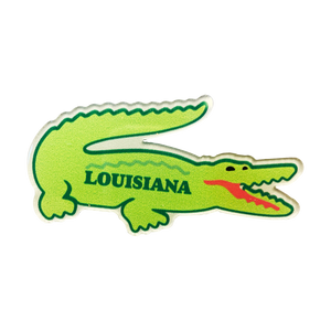 Louisiana Acrylic Alligator Magnet