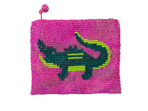 NEW! Sparkly Beaded Alligator Coin Purses