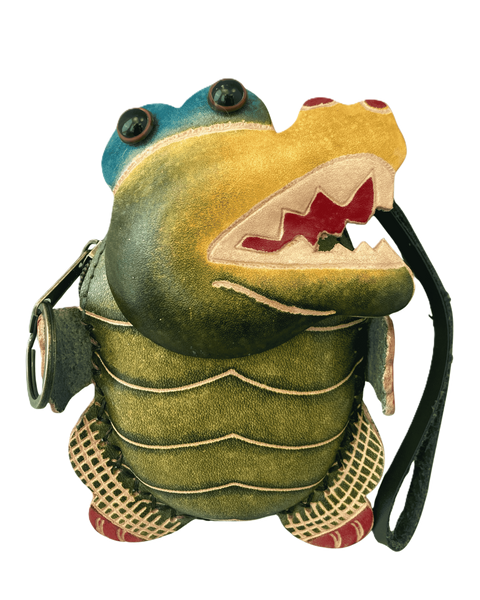 Upright Gator Leather Coin Purse