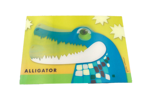3D Lenticular Cartoon Gator Magnet
