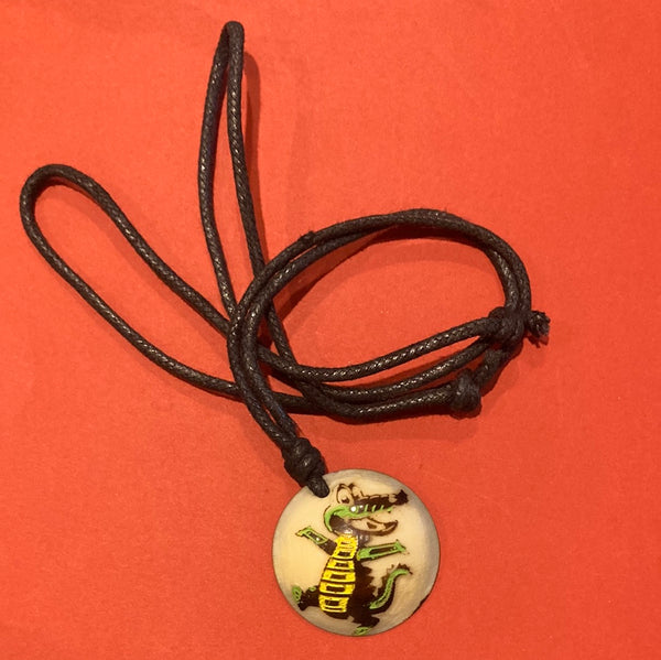 Tagua Nut Leather Necklace