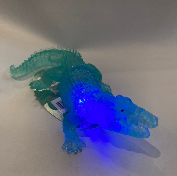 Multicolor Flashing Squishy Gel Alligator