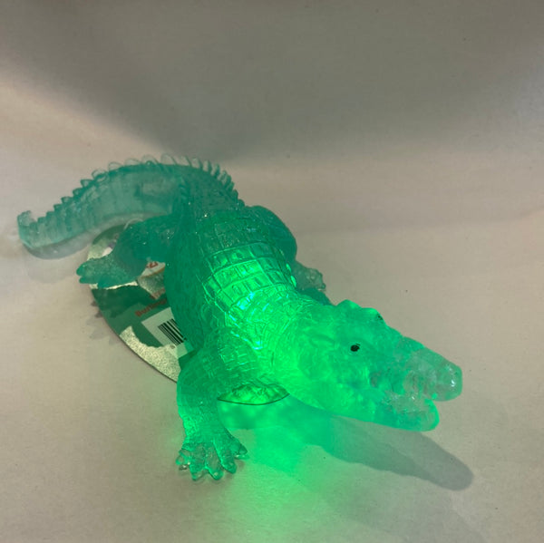 Multicolor Flashing Squishy Gel Alligator