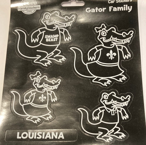 Gator Family Sticker Sheet