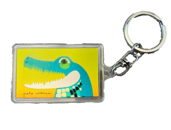 3D Lenticular Silly Gator Keyring