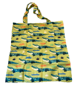 Handy Cute Reusable Pete Cromer Gator Design Shopping Bag