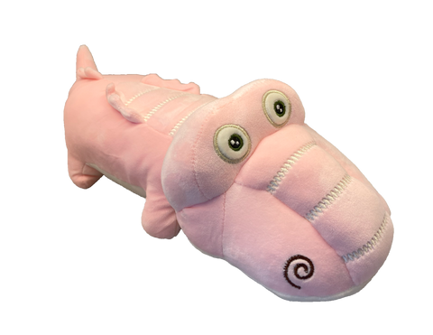 New!! Squishy Pink Gator Plush - Fat & Happy