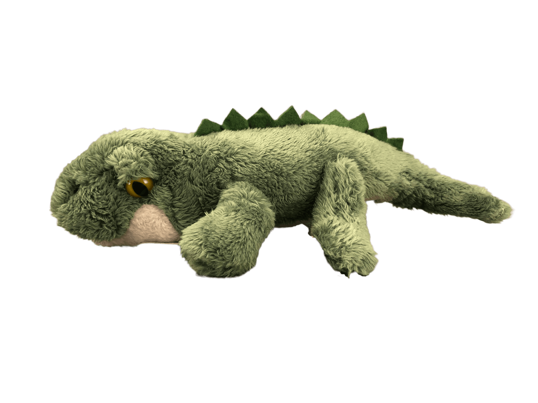 Light green plush alligator toy