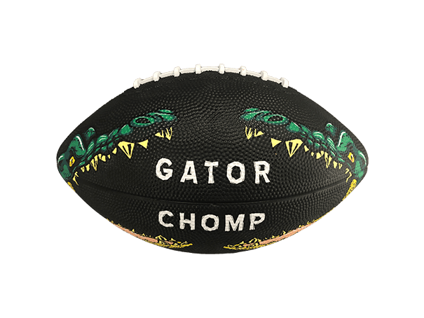 black alligator chomp football